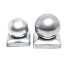 30*30mm Wrought iron metal ornamental metal post top and fence decorative solid caps