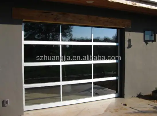 automatic industrial glass sectional garage door and security door