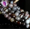 wholesale natural gemstone beads matte black agate beads
