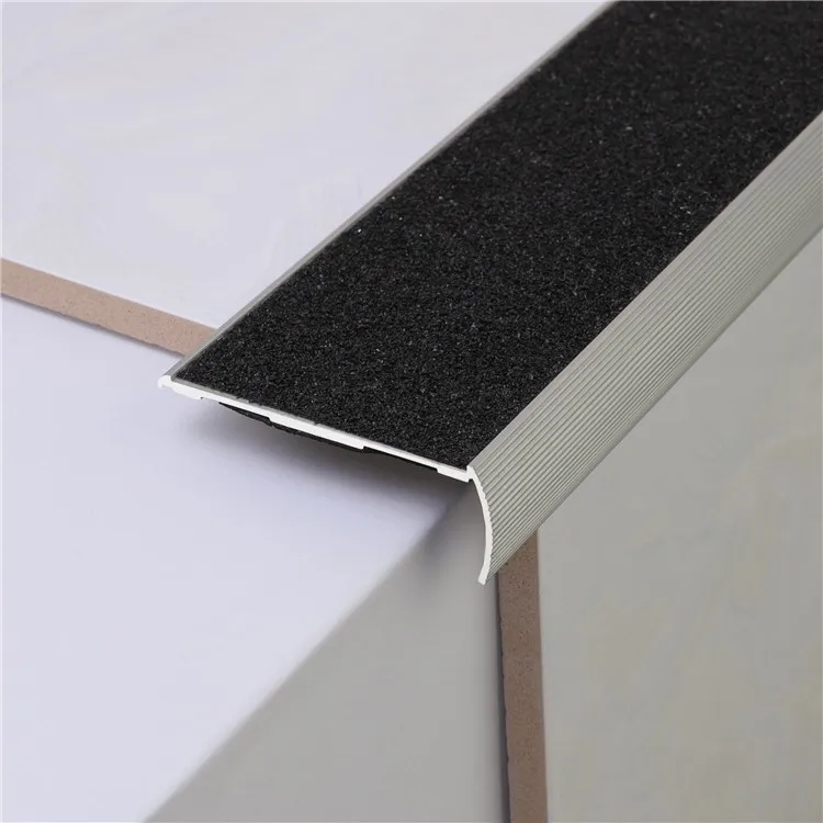 Factory Direct Sale Rubber Insert Metal Aluminium Stair Nosing For ...