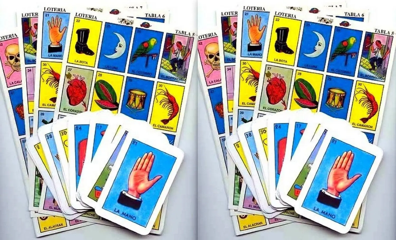 1 Deck 54 Cards JUMBO Don Clemente Mexican Loteria Bingo Chalupa Game 10 Bo...