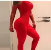 Ruched back yoga pants brazilian bubble jumpsuit wrinkle catsuit one piece playsuit leggings crepe jacquard fabric bodysuit