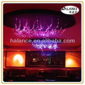 rgb led fiber optic chandelier for KTV,hotel,home ceiling decor