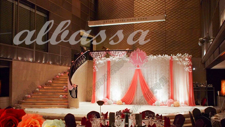 Hot Sale Factory Designed Cheap Wedding Backdrop With Swag And