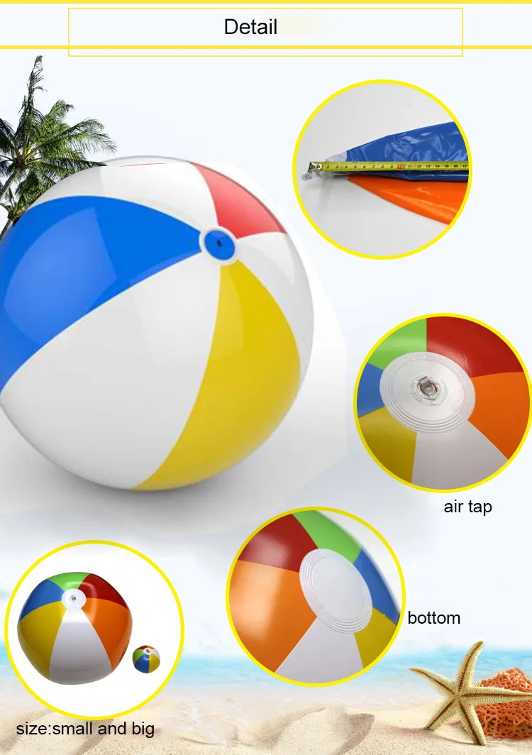 Wholesale Promotion Inflatable PVC Beach Ball