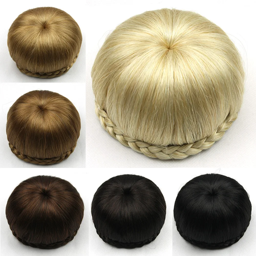 Cheap Fashionable Synthetic Hair Bun Dome Bun Updo Fake Hair Bun
