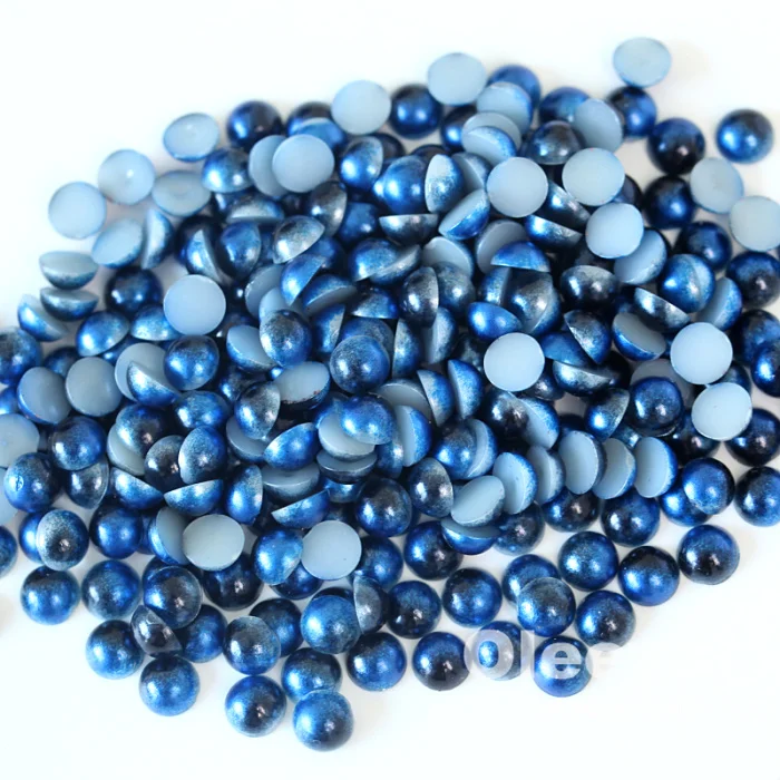 Wholesale VIP Party Blue & Gold Resin Beads Round Cutout -  Norway