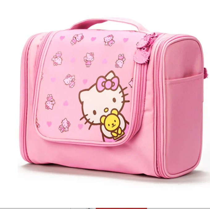 Wholesalers Young Girls Hello Kitty Hanging Toiletry Cosmetic Bag - Buy ...