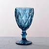 Vintage Blue colored stem wine goblets wholesale