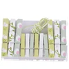 Cute photo paper hanging clips wood colored painted clip