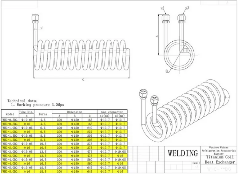 best selling stainless steel tubing coil heat exchanger for xcmg spares parts