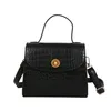 XLB004 New women's bag fashion crocodile pattern small square slung shoulder bag