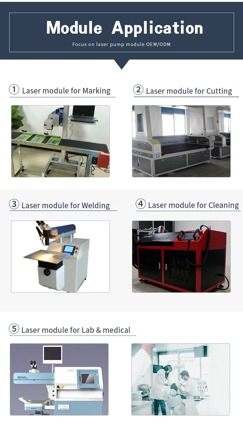 FOBA yag laser diode pumped DPSS laser module