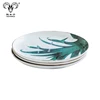 Decorative Ceramic Luxury porcelain Tableware 5pcs Living Art Dinner Set Fruit Bowls and Plates