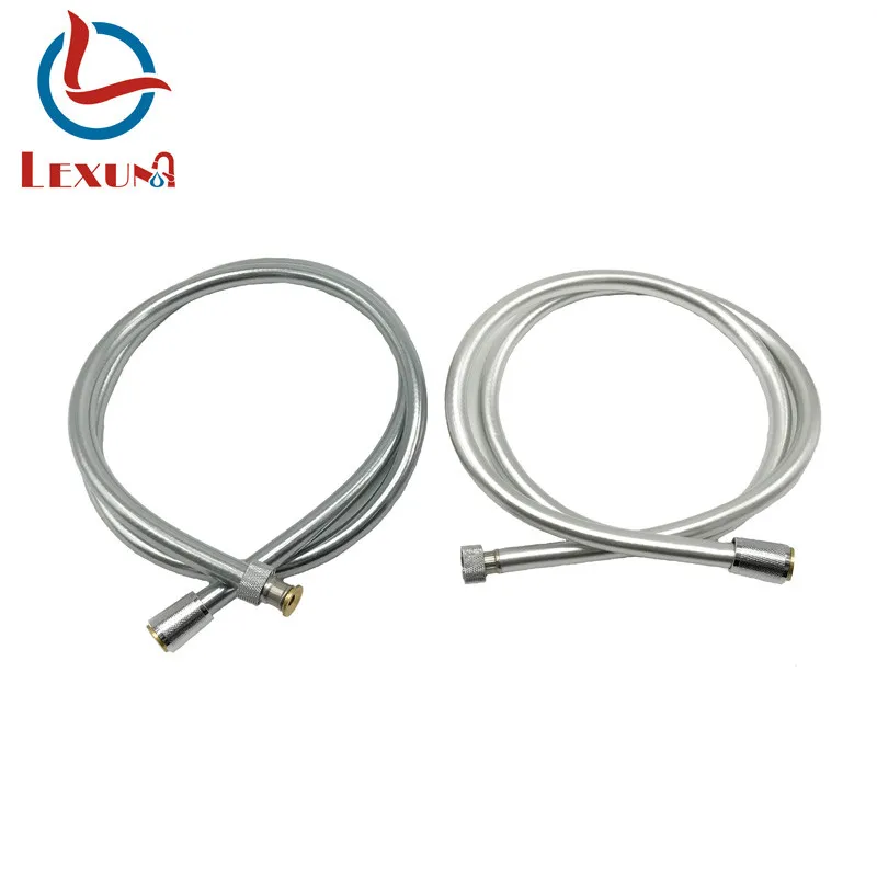 Pvc Silver Bathroom Silicone Flexible Short Shower Hose - Buy Shower ...