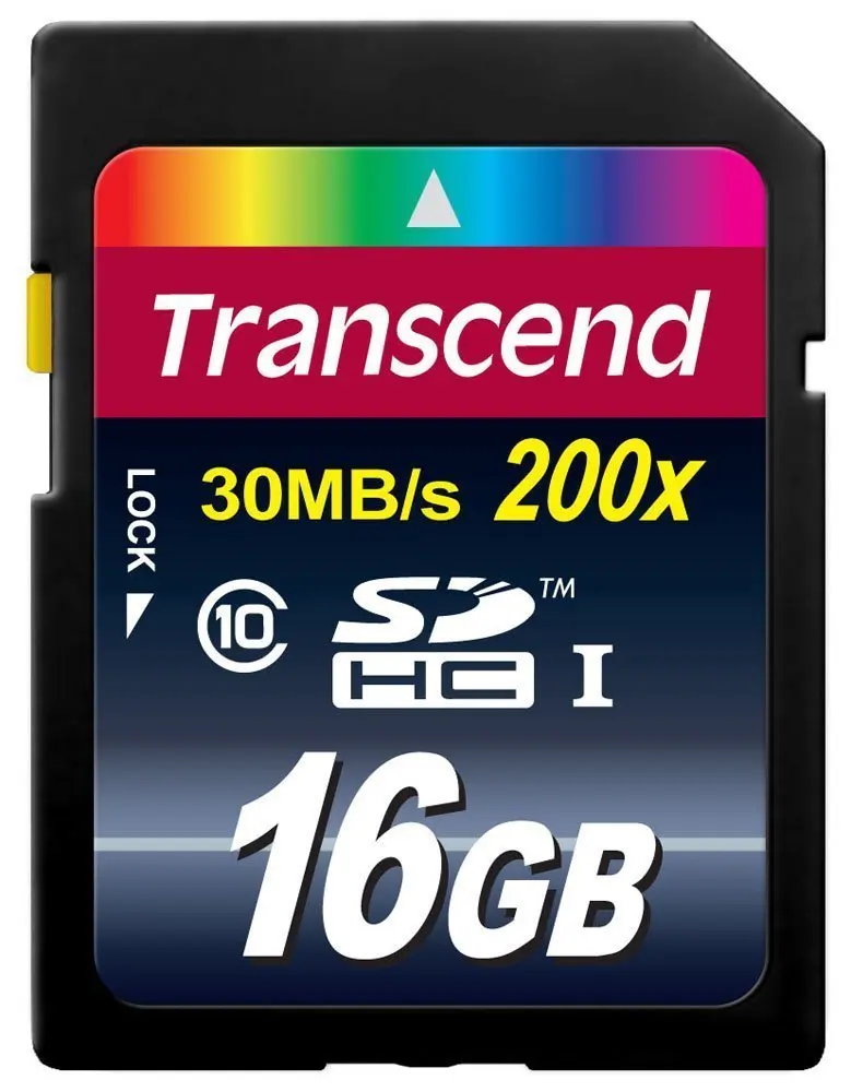 Transcend 16 GB SDHC Class 10 SD Memory Card - 2 Pack