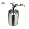 Homebrew Beer Keg Stainless Steel 304 Beer Barrels 5L Mini Draft Beer Growler Mini Keg with De-foaming Tap