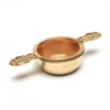 New Hot Gold Plated Stainless Steel Wire Mesh Tea Infuser with Handles and Tray