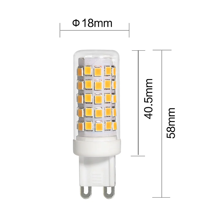 2020 New High lumen LED lighting bulb crystal CE RoHS 2W 3W 64 SMD3014 G9 LED bulb