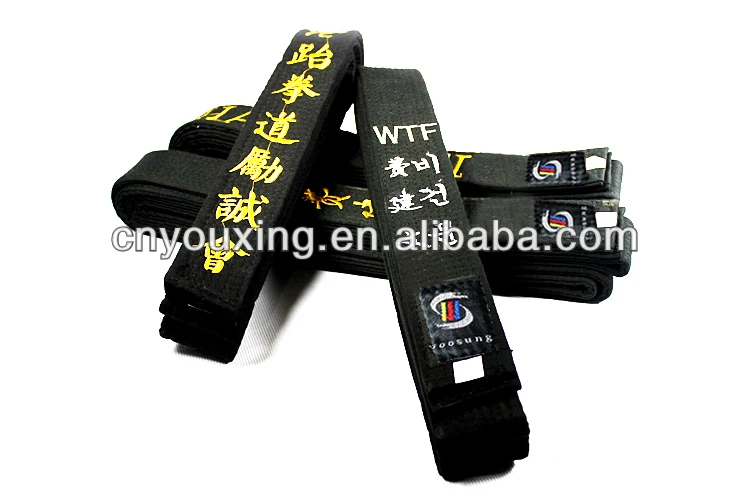 Taekwondo Karate 5cm Black Belts With Embroidery For High Dans Buy