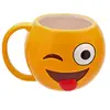 chat expression mug yellow lovely expression mug
