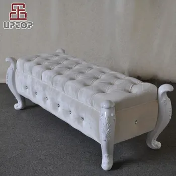 Sp Ec101 Hotel Villa Bedroom Bench Fabric Upholstered Bed Stools Buy Long Bench Stools Bed Foot Stool Fabric Upholstered Bed Stools Product On