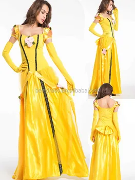 new adult princess belle costume beauty and the beast halloween fancy dress
