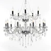 Modern Crystal Chandelier Lighting Clear Glass Chandeliers Lamp Suspended Light Lustres De Cristal Lamp Hotel Lighting MD2589
