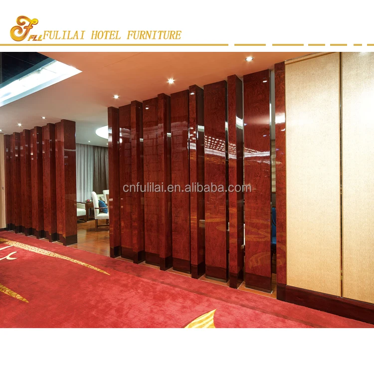 
Latest Customized Hotel Fixed Furniture Decorative 3D Wood Wall Panel 