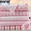 50CI97 baby girl blanket 100%cotton cashmere polka dot jacquard knitted blanket white ground pink dot knit blankets