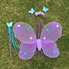 Newest purple color pattern wholesale fairy butterfly party wings QFW-8051
