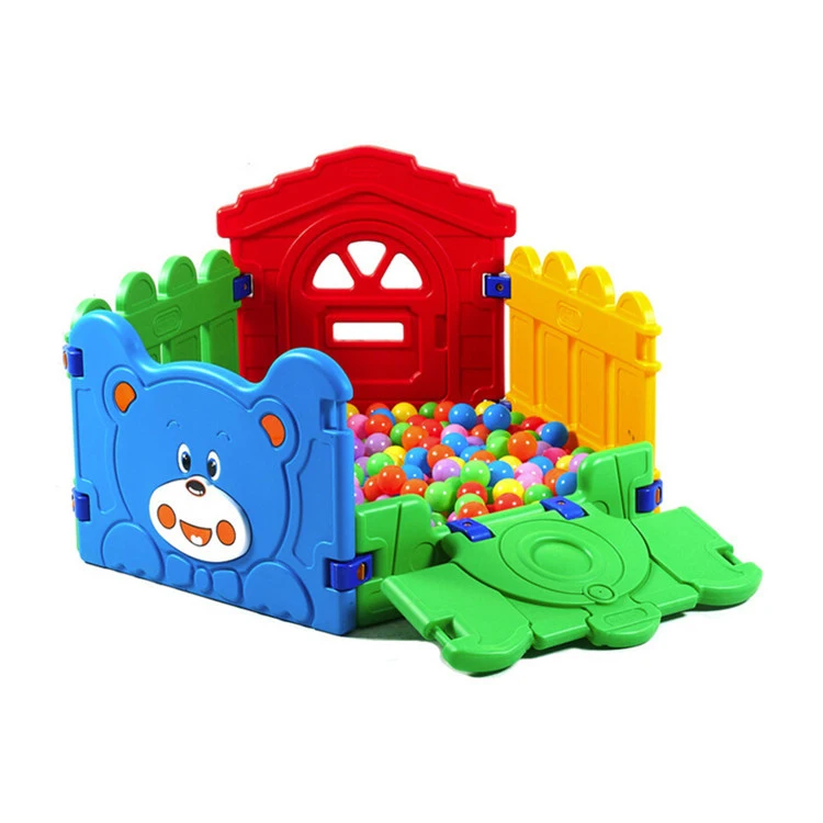 Kindergarten Item Bear Style Children Indoor Plastic Fence Kids Play