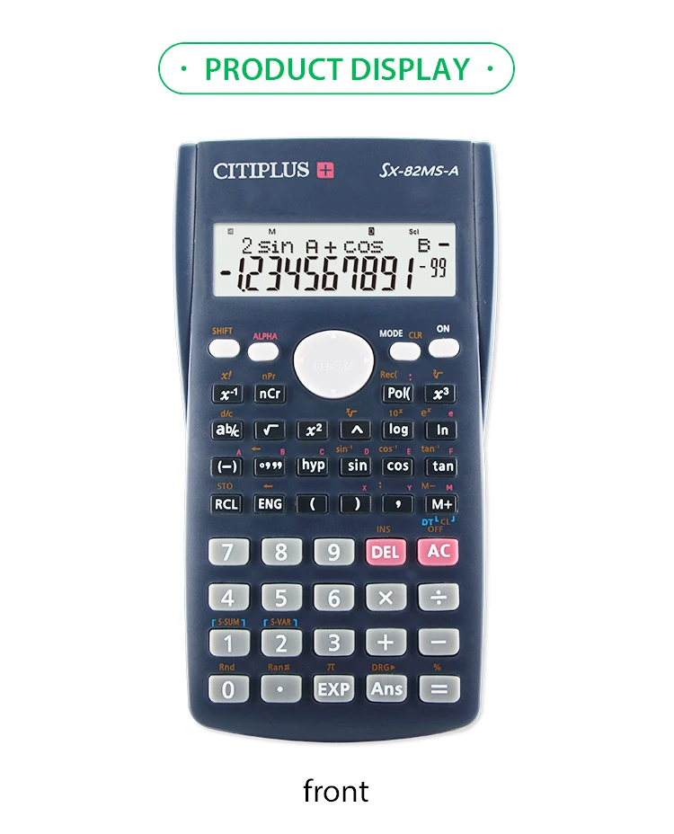 Casio FX-82MS Scientific 2-Line Display Calculator Digital LCD Free shipping. 