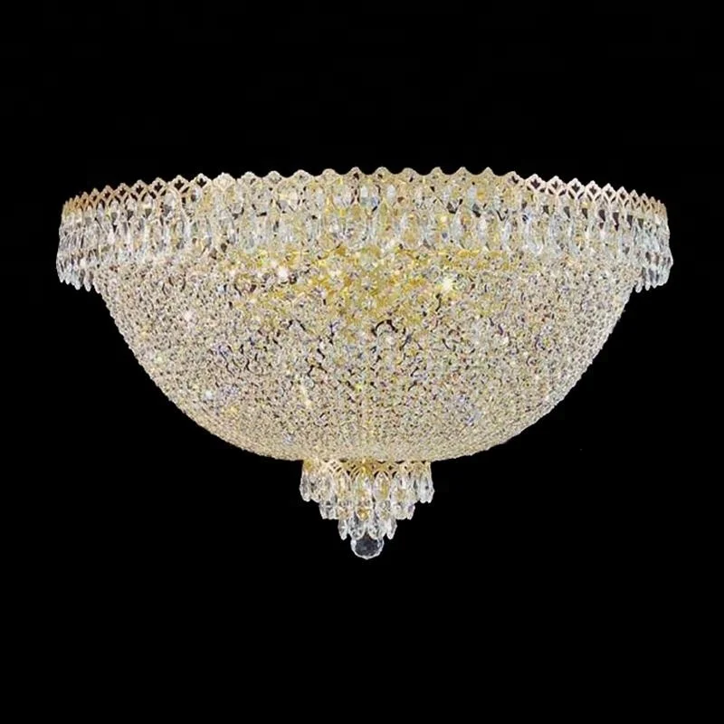 2018 Trendy vintage decorative discount beautiful led ceiling crystal lighting