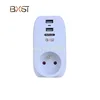 BX-2USB-01-F New Product Launch CE/ETL/GS PC Fireproof UK Plug Standard Wi-Fi Smart Socket , Usb Wall Socket, Electrical Socket