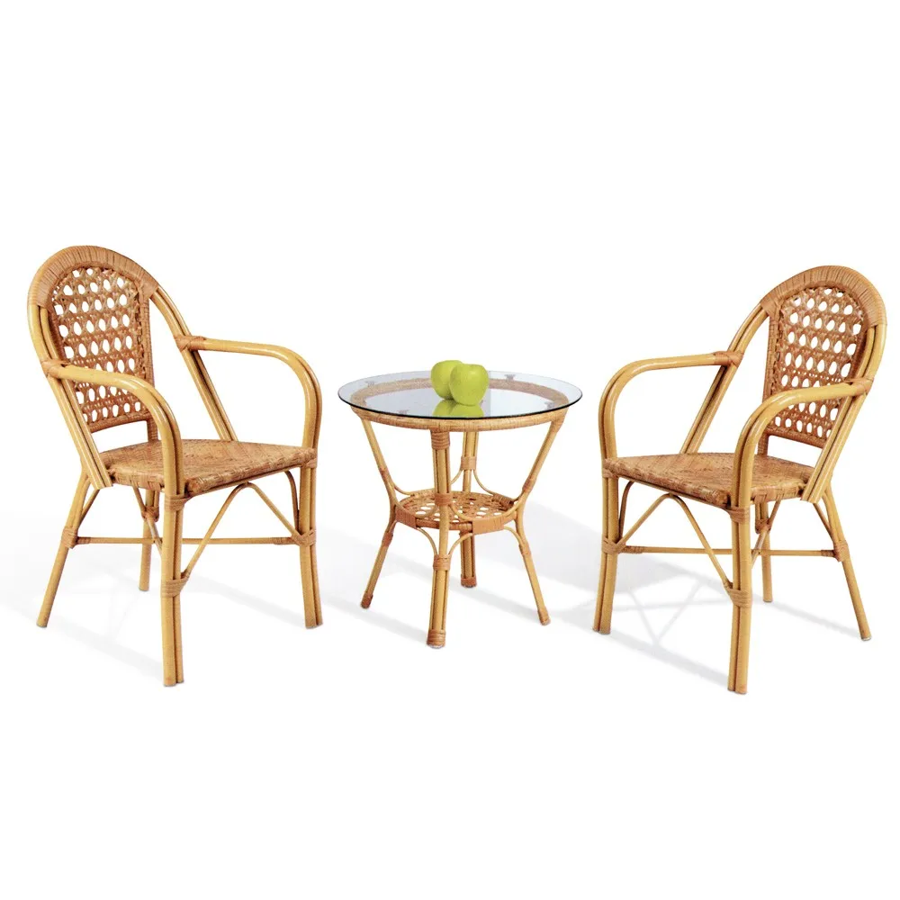 Oem Design Bamboo Outdoor Furniture Rattan Table And Chair Outdoor