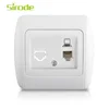 9201 Euro Style 2G RJ 11 Telephone ADSL Socket Outlet For Home Using Or General-Purpose