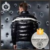 COUTUDI Turkey top quality classic soft shell shiny men's full zipper 90% down 10% feather jacket