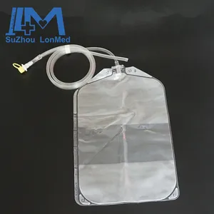 Peritoneal Dialysis Solution Bag With Double For Collecting Waste Fluid