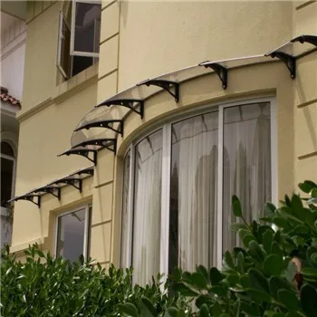 Two Series Polycarbonate Sheet Awning Canopy Plastic Front Door