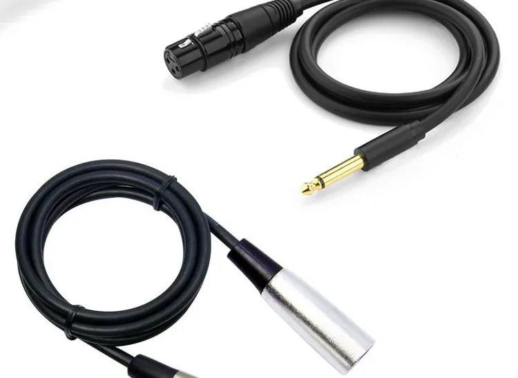 High Quality Xlr 3 Pin To 1/4" Mono Microphone Audio Cable Buy 6.35mm