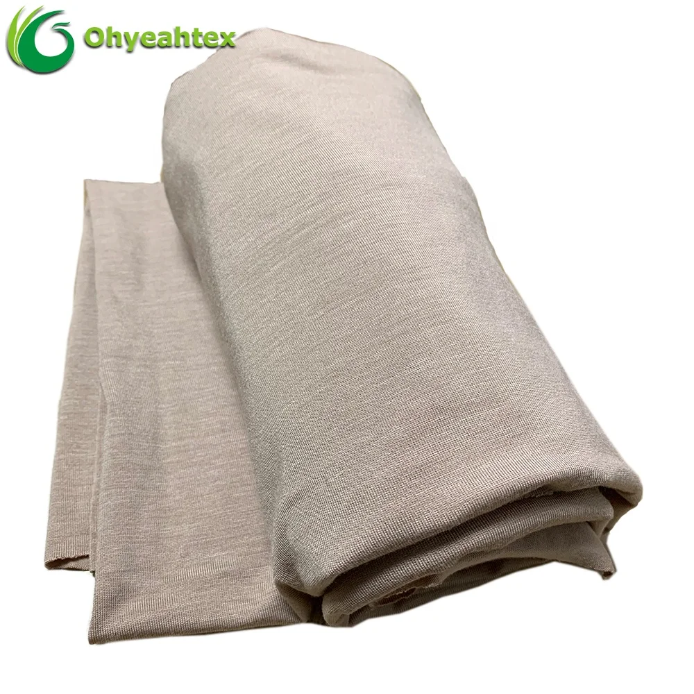 
Thick Anti-Bacteria Organic Knitting Bamboo Elastane Fabric for Loungewear 