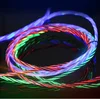 1m Hot Selling high quality LED Micro Usb type c Cable Data Charging Lightning Cable with led light for iphone, android