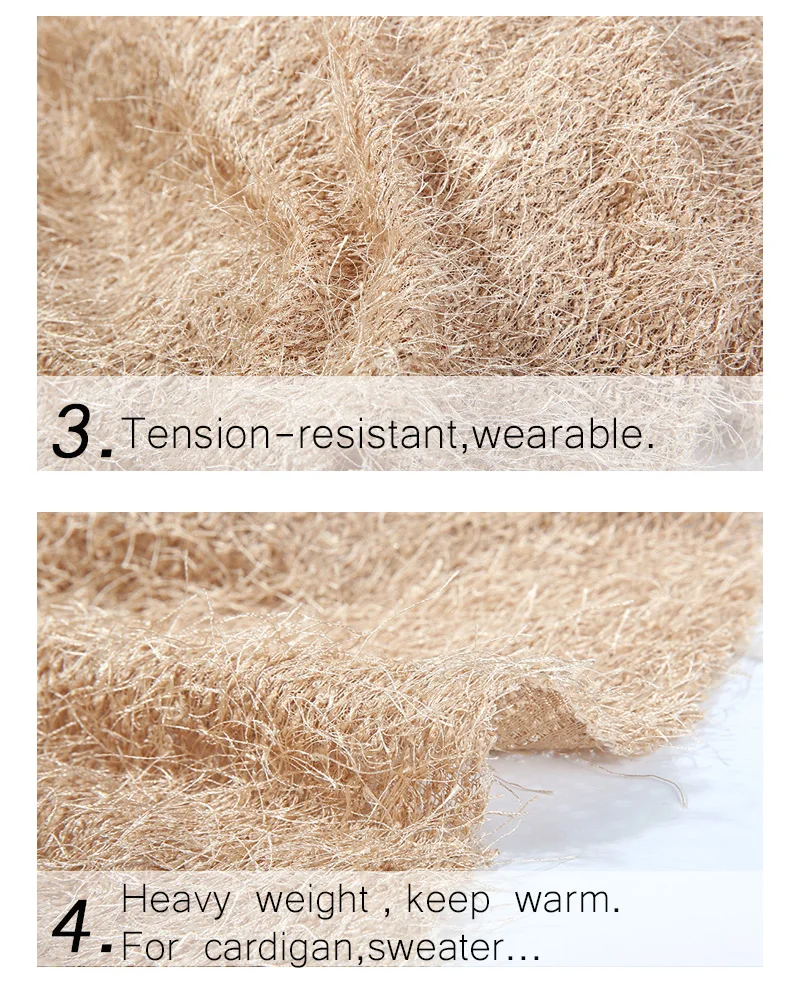 Fashion Wearable Polyester Fluff Fabric For Sweater - Buy Fashion ...