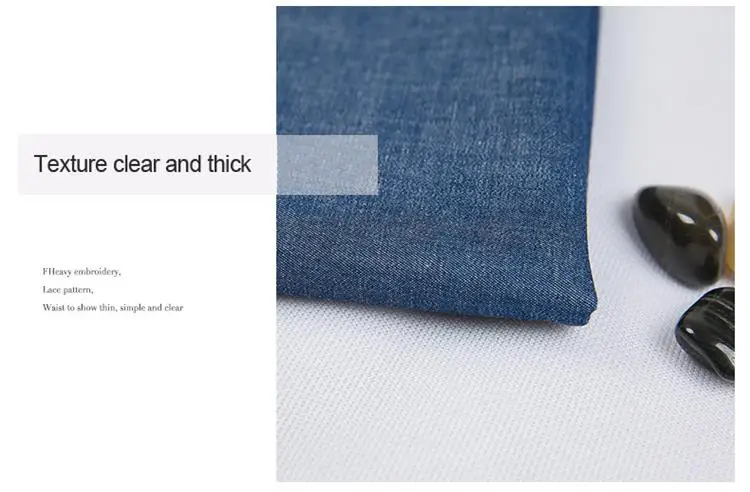 shiny denim fabric