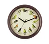 bird songs musical wall clock