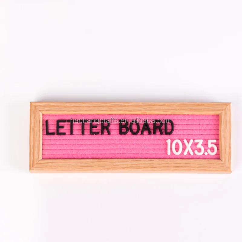 10x3.5 Inches Oak Frame Mini Felt Letter Board With Letter,Bag And Stand Buy Letter Board,Felt