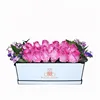 Gift packaging flowers ribbons packaging square hat box for flowers
