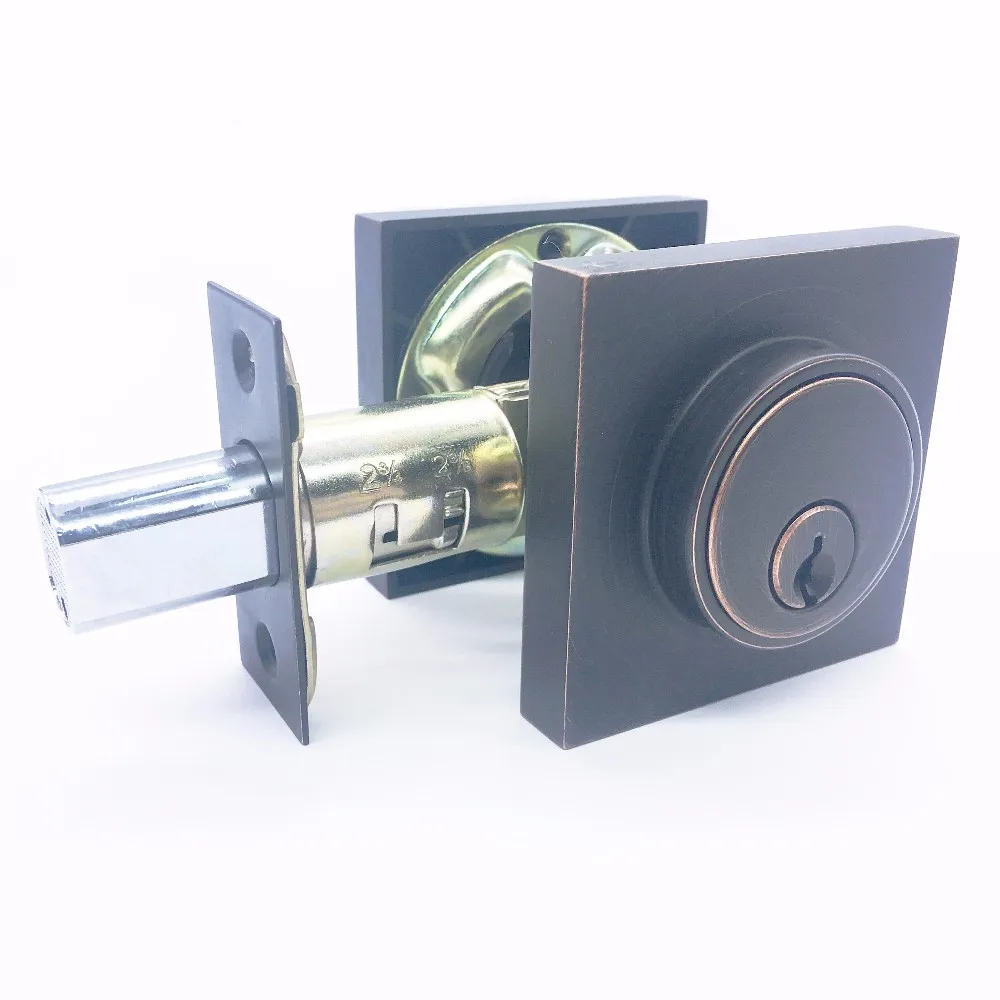 Double Cylinder Deadbolt Featuring Lock Smartkey In Oil Rubbed Bronze