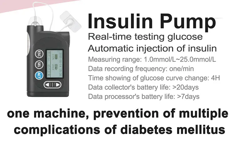 Professional portable insulin pump for Diabetes,Medical real time test